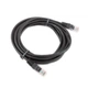 Патч корд Кабель black CAT 5E UTP 2 метра Витая Пара Ethernet черный провод для Роутера сетевой Соеденительный (965242) - изображение 1