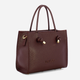 Torebka crossbody damska ze skóry naturalnej mała Iuntoo Giunto 195003 Bordowa (800070347413) - obraz 3