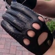 Перчатки мужские натуральная кожа Alpa Gloves 610-15 размер 8 автомобильные черные - изображение 2