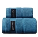 Haбор полотенец Home COSINESS 2шт (1 баннoe+1 для лица/рук) YourFind 100% Коттон-МАХРА. Мягкиe, влаговпитывающие, цвет Синий - изображение 10