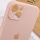 Чохол Silicone Premium case з захистом камери для iPhone 15 Full Camera Protective pink sand 9876 - изображение 5