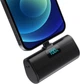 Мини-портативный внешний аккумулятор Hx45x9 powerbank для iPhone, 5200 мАч Черный - изображение 1