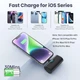 Мини-портативный внешний аккумулятор Hx45x9 powerbank для iPhone, 5200 мАч Черный - изображение 4