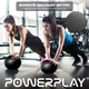Мяч для пилатеса, йоги и реабилитации PowerPlay Body Shape Ball 22 см Черный (PP_4415_Black) - изображение 3