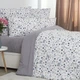 Постельное белье ТЕП Melluna Silk Garden полуторное наволочки 50х70/70х70 см Белый с серым (27970150215) - изображение 3