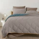 Покрывало стеганное двухстороннее COSAS TAUPE STONE CS1 210x240 см Бежево-голубой - зображення 4