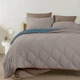 Покрывало стеганное двухстороннее COSAS TAUPE STONE CS7 110x140 см Бежево-голубой - зображення 4