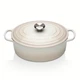 Каструля с крышкой Le Creuset Signature Cast Iron Oval Casserole 21178297164430 27 см 4.1 л безе - изображение 1
