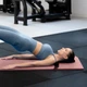 Коврик (мат) для фитнеса Queenfit NBR 1,5см розовый - изображение 3