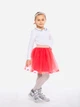 Детская фатиновая юбка для девочки Vidoli G-21886W 122-128 см Коралловая (4820161018630) - изображение 3