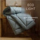 Одеяло антиаллергенное MirSon Eco Light Gray №9002 Thinsulate 220x240 см супер теплое (2200005995105) - изображение 1