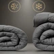 Одеяло антиаллергенное MirSon Eco Light Gray №9002 Thinsulate 220x240 см супер теплое (2200005995105) - изображение 3