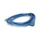 Дата кабель USB 2.0 AM/AF 3.0m ferrite transparent blue Voltronic (YT-AM/AF-3.0TBL) - изображение 1
