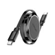 Дата кабель USB-C to USB-C 0.8m 60W dual retraction C13-03 Black Acefast (6974316280132) - изображение 1