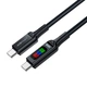 Дата кабель USB-C to USB-C 1.2m 100W with display C7-03 Acefast (6974316282778) - изображение 3