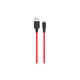 Дата кабель USB 2.0 AM to Lightning 1.0m 2A silicone X21 black+red HOCO (6957531071372) - зображення 1