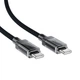 Дата кабель USB-C to USB-C 1.2m 60W stainless steel C12-03 Black Acefast (6974316283317) - изображение 6