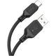 Дата кабель USB 2.0 AM to USB-C 1.0m Cool silicone X90 black HOCO (6931474788443) - зображення 2