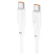 Дата кабель USB-C to USB-C 1.0m 100W TPE X93 white HOCO (6931474790712) - изображение 2