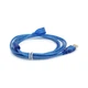 Дата кабель USB 2.0 AM/AF 1.8m ferrite transparent blue Voltronic (YT-AM/AF-1.8TBL) - изображение 1