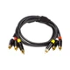 Кабель мультимедійний 3xRCA M to 3xRCA M 1.5m PowerPlant (CA911745) - зображення 1
