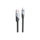 Кабель для передачі даних Hoco USB - Type-C 5A 1.2 м нейлон чорний (U119) - зображення 1