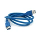 Дата кабель USB 3.0 AM/AM 1.0m Blue Voltronic (YT-3.0AM+AM-1.0) - зображення 1