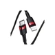 Дата кабель USB-C to Lightning 1.0m Cafule PD 20W red+black Baseus (CATLKLF-91) - изображение 3