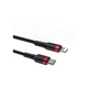 Дата кабель USB-C to Lightning 1.0m Cafule PD 20W red+black Baseus (CATLKLF-91) - изображение 4