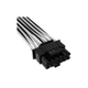 Кабель живлення video power 12+4pin PCIe Gen 5 12VHPWR 600W black/white Corsair - зображення 3