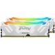 Модуль пам'яті для комп'ютера DDR5 32GB (2x16GB) 7600 MHz Renegade RGB White XMP Kingston Fury (ex.HyperX) (KF576C38RWAK2-32) - изображение 4