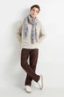 Брюки regular на подкладке C&A 22055181c41 W38L30 коричневые (100003781) - изображение 3