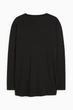 Лонгслив из хлопка C&A 2220104c39 4XL черный (100005478) - изображение 6