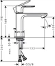 Змішувач для раковини Hansgrohe Rebris S 110 CoolStart 72519000 - зображення 11