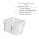 Комплект 3 в 1 Qtap Tern Marble: унитаз подвесной + биде подвесное + раковина накладная керамика мрамор (SD00055288) - изображение 6