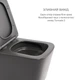 Комплект 3 в 1 Qtap Tern Anthracite: подвесной унитаз, биде, раковина керамика (SD00055285) - изображение 4