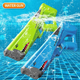Водяной бластер автоматический с набором воды Watergun Акула зеленый для детей на пляж и дачу - изображение 3