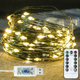 Светодиодная гирлянда «Роса» USB, 30 м, 300 LED, теплый белый свет/LED-гирлянда с питанием от повербанка - изображение 1