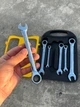 Набор редких комбинированных рожково-трещоточных ключей JierTools 7 предметов для точных работ - изображение 4
