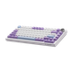 Клавіатура ігрова механічна AJAZZ AK820 White-Purple, 75%, RGB, Hot-Swap, Flying Fish - зображення 3