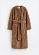 Еко шуба жіноча H&M 211615-2 M(170/96) коричневий (2116150004) - изображение 1