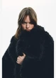 Еко шуба жіноча H&M 211616-2 M(170/96) коричневий (2116160004) - изображение 5