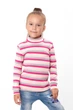 Утеплена водолазка для дівчинки в смужку Носи своє 92 Рожевий (p-6815-59973) - изображение 2