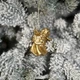 Новогодняя подвеска MIS LT Ангел с арфой 3,5х2,5х5 см золотой - изображение 2
