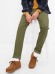 Spodnie chinosy męskie GAP 440943-27 W32L34 Khaki (1200111950235) - obraz 1