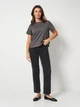 Футболка хлопковая женская Vero Moda 10294544 M Thunderstorm (5715831751421) - изображение 3