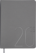 Ежедневник датированный 2026 (A5, гибкая обложка, серебро) Buromax Steel BM.2127-24 - изображение 1
