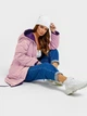 Куртка демисезонная двусторонняя с капюшоном женская ISSA PLUS SA-31 L/XL Фиолетовый/Розовый (issa2000881990634) - изображение 2