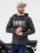 Толстовка на флисе мужская ISSA PLUS SG-18_темно-серый M Темно-серая с принтом (issa2001605688516) - изображение 1