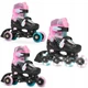 Детские ролики Raven Loret Glitter Black/Mint/Pink LED размер 30-33 (kn135) - изображение 1